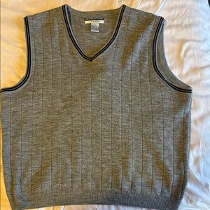 Classic V-Neck Gray Sweater Vest